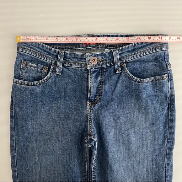 Cinch Ladies Kylie Slim Denim Jeans Mid Rise Embroidered Size 27/3 L (AU 9 Long) - Picture 11 of 14